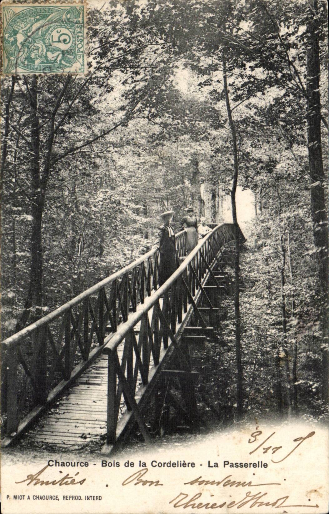Chaource CPA Bois de la Cordeliere La passerelle