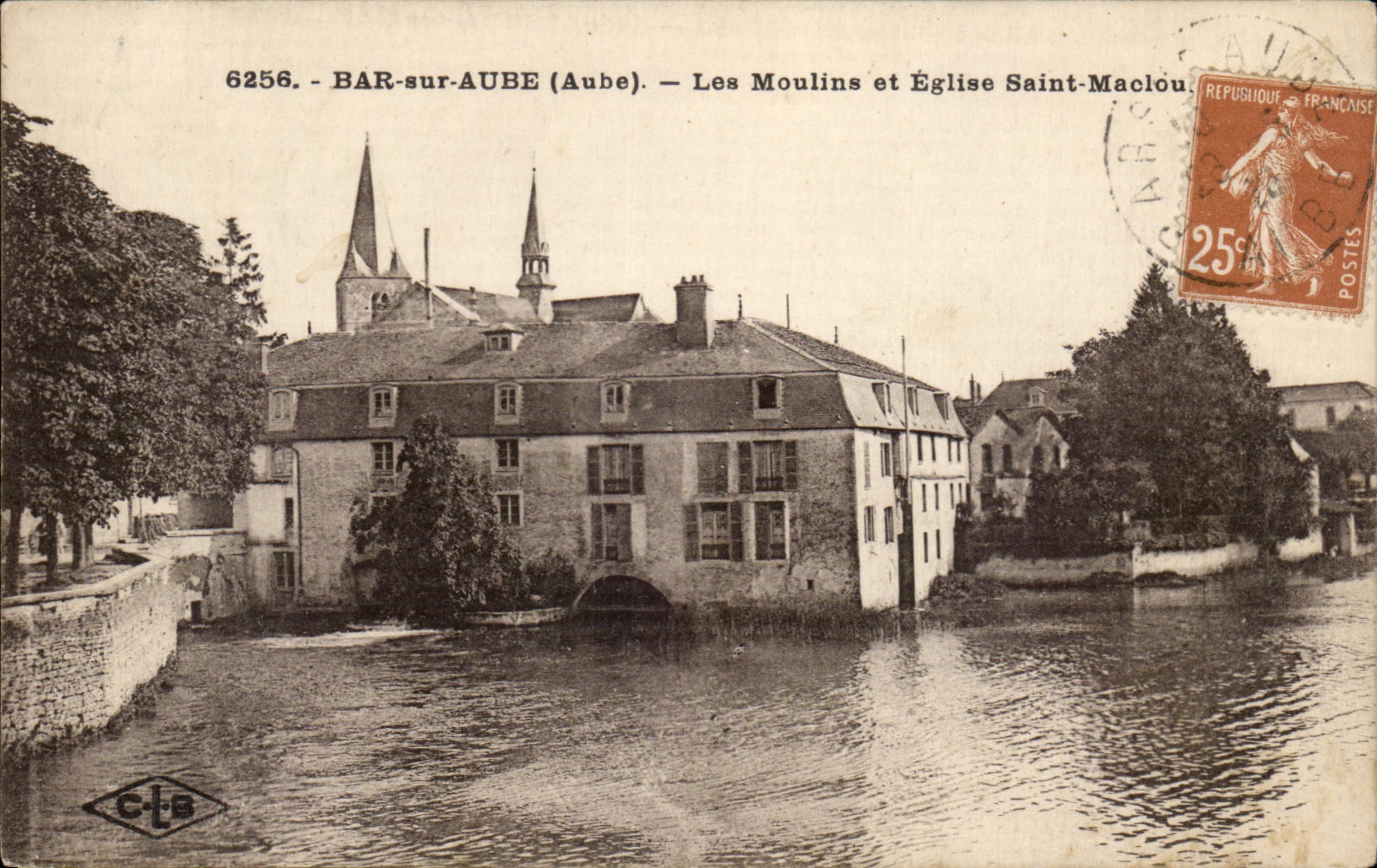 BAR-sur-AUBE (Aube) — Les Moulins et Église Saint-Maclou — CTS