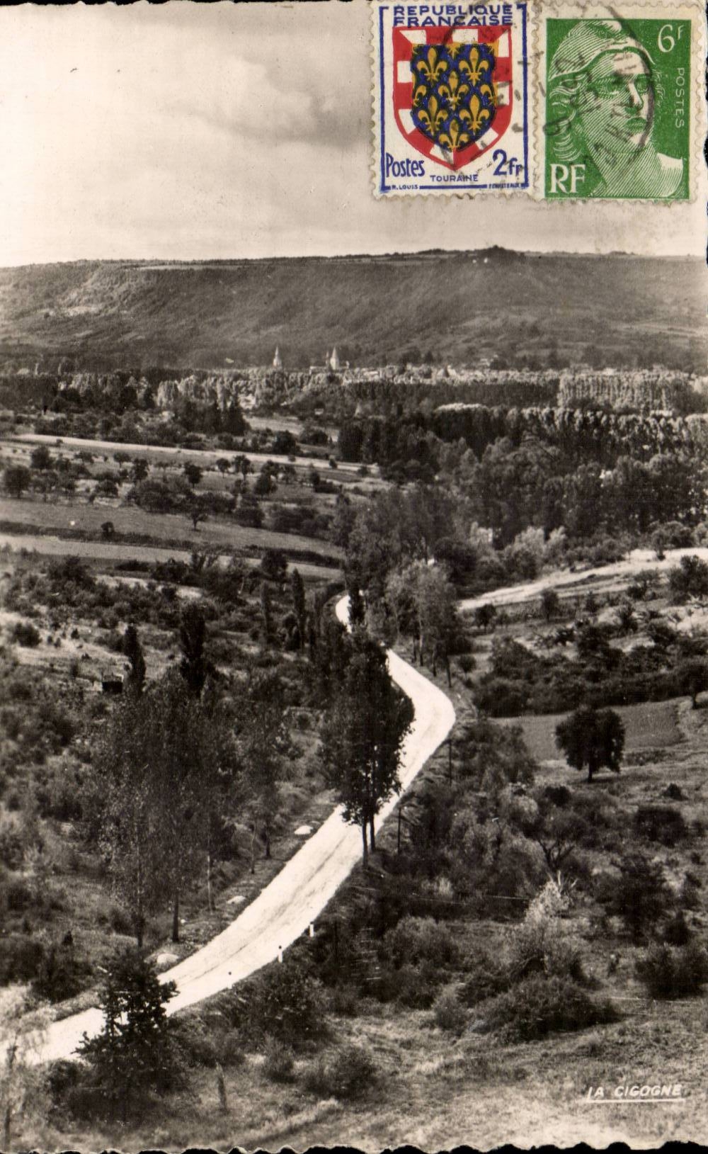 Bar-sur-Aube — Vue panoramique — La Cigogne, édition exclusive André Leconte