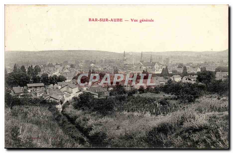 Bar-sur-Aube — Vue générale — Éditeur : Compagnie des Cartes Postales