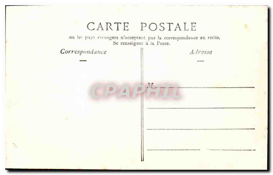 Bar-sur-Aube — Les Tanneries et le Pont d'Aube — G. L. n°43 — Rückseite