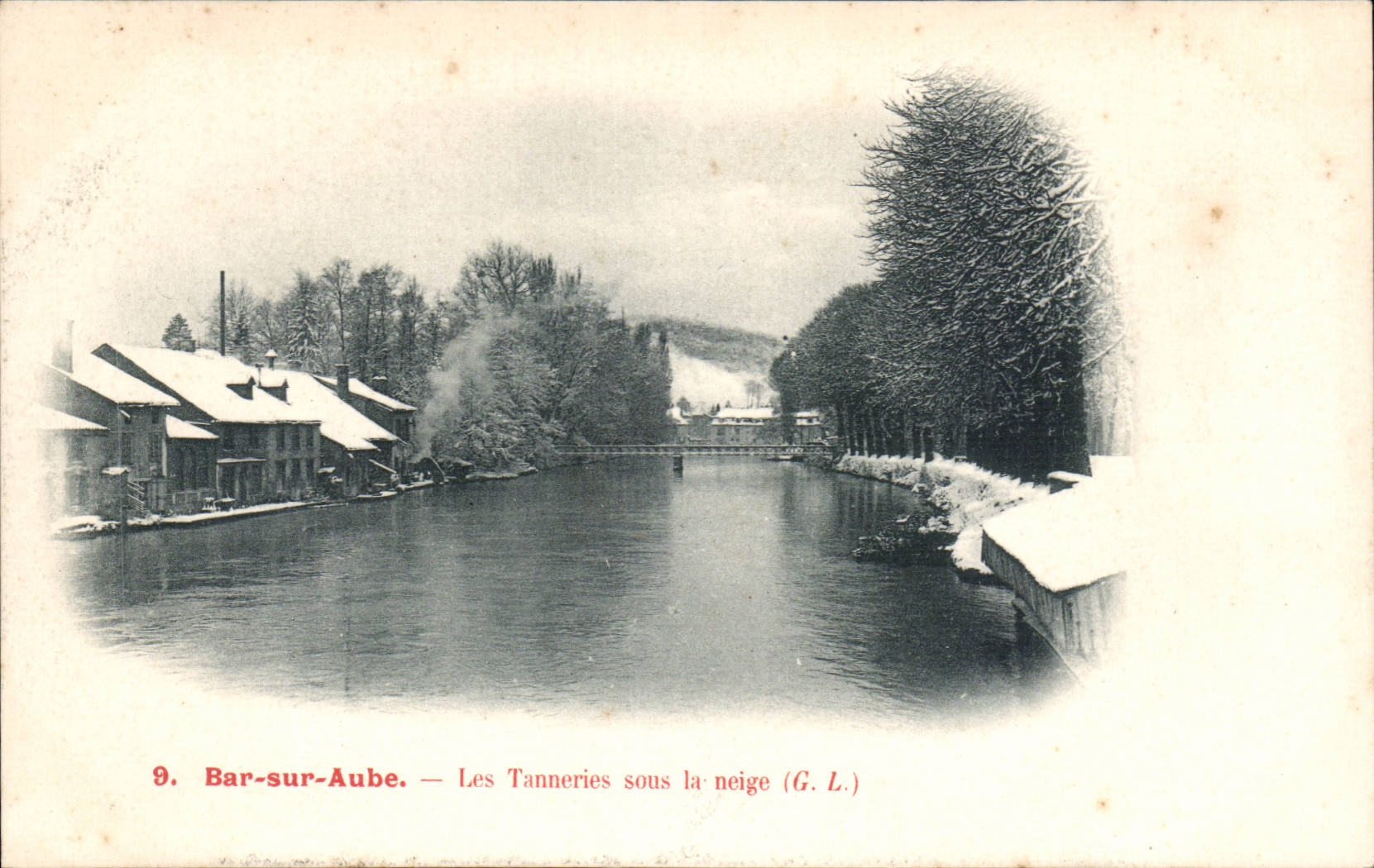 Bar-sur-Aube — Las Tanneries bajo la nieve (G. L.)