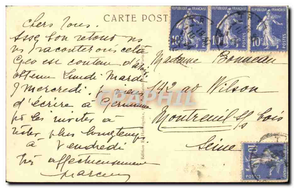Troyes - Eglise Ste Madeleine - Le Jube - CPA  — Rückseite