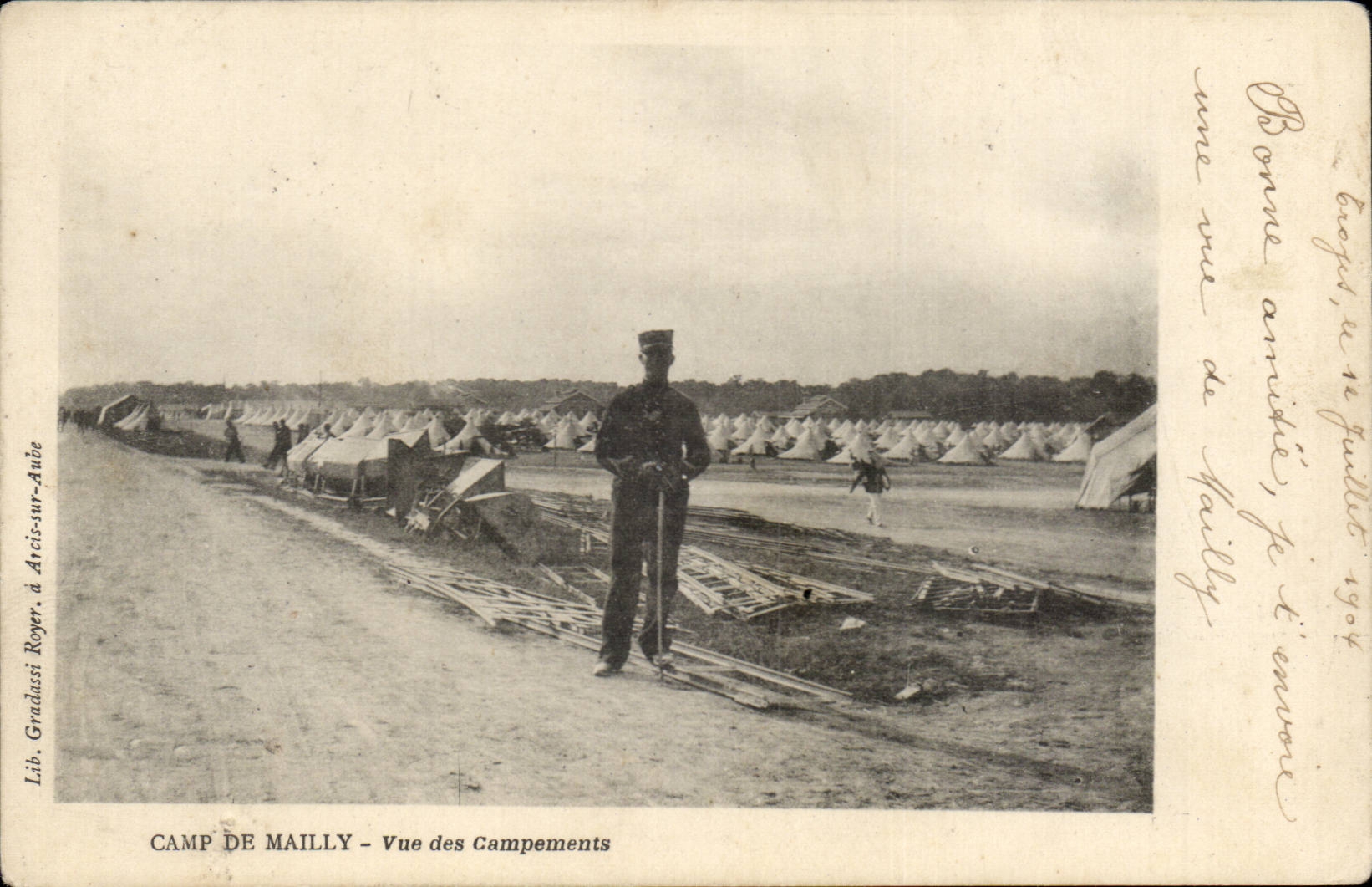 Camp de Mailly — Vue des Campements — Lib. Gradassi Royer, à Artis-sur-Aube