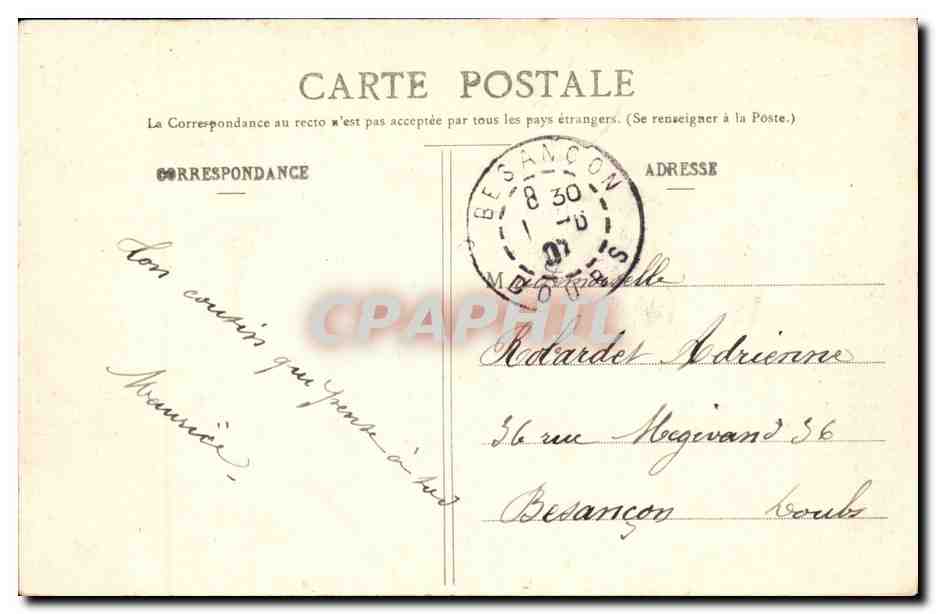 Mailly le Camp - Camp de Mailly - Souvenir - CPA hirondelle — Back
