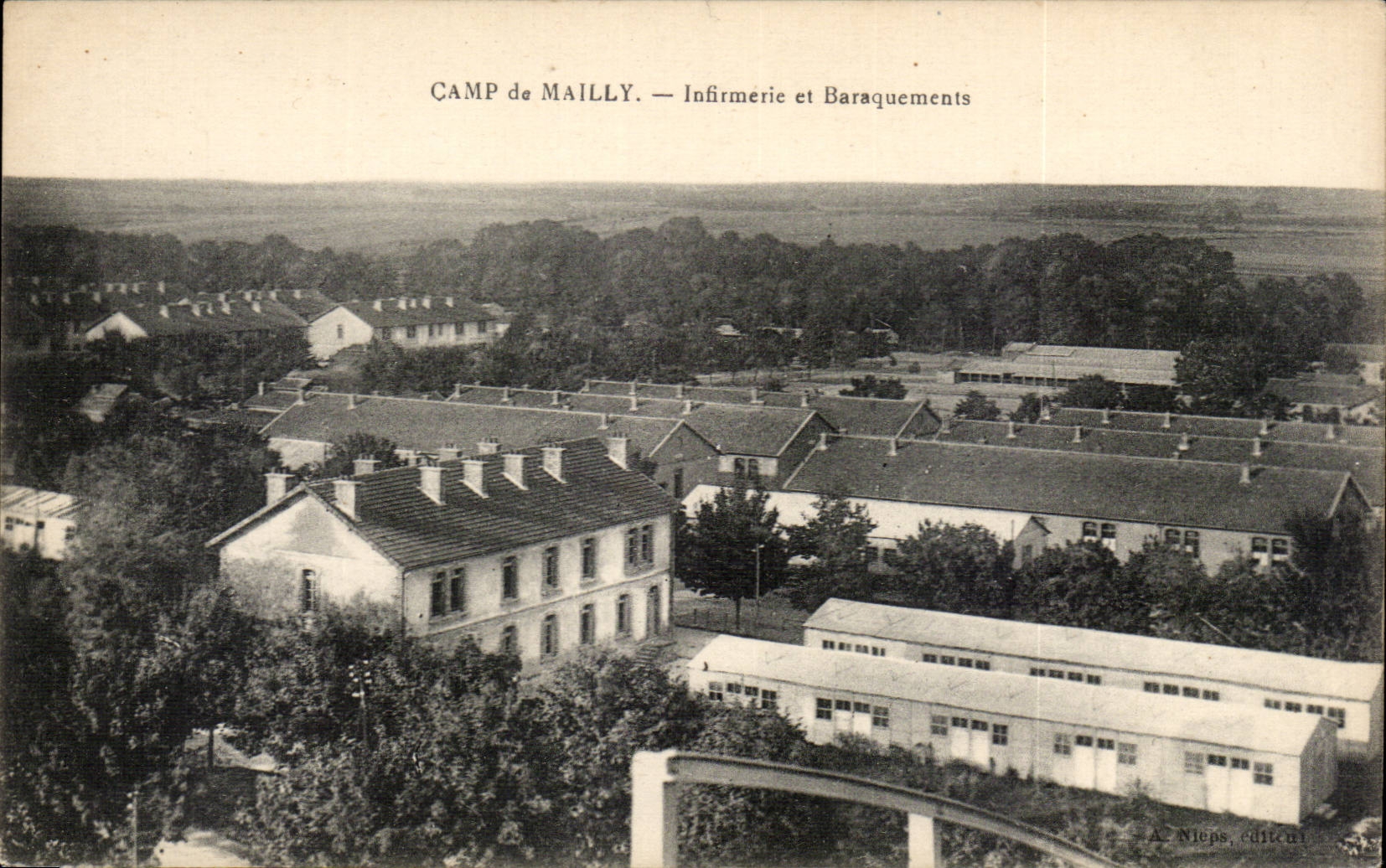 Camp de Mailly — Sanitätsstation und Baracken — A. Niéps, Verlag