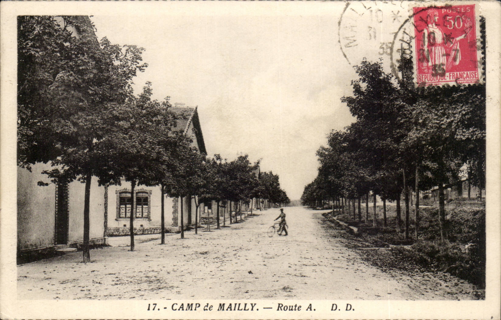 Camp de Mailly — Route A — D.D. — Phototype Daniel Delbouy