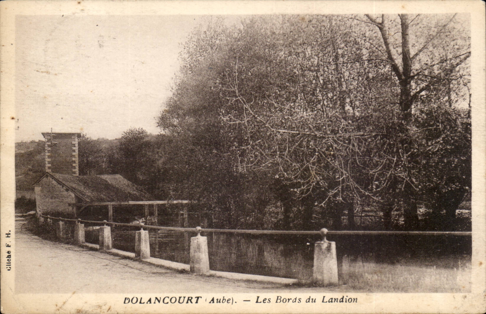DOLANCOURT (Aube) — Les Bords du Landion — Éditeur F. H. (Dolancourt)