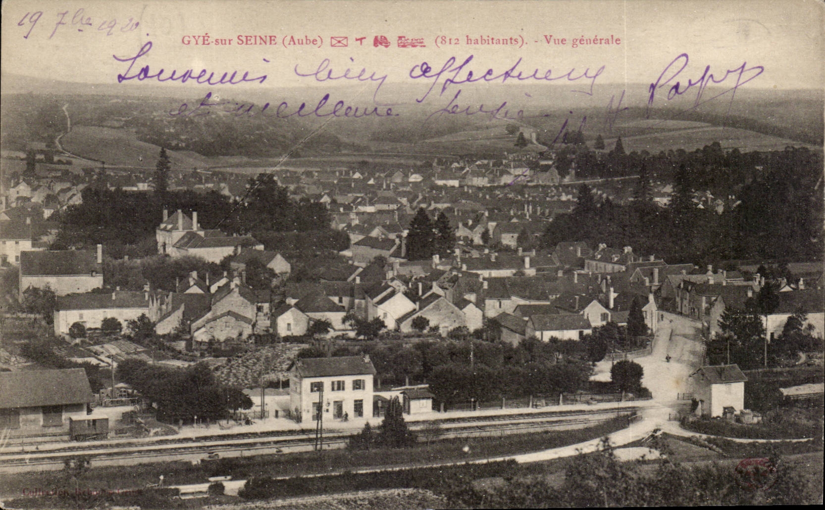 Gye sur Seine - Vue Generale - CPA 