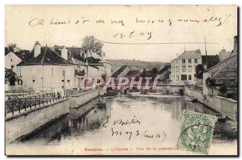 Essoyes — L'Ource — Vue de la passerelle