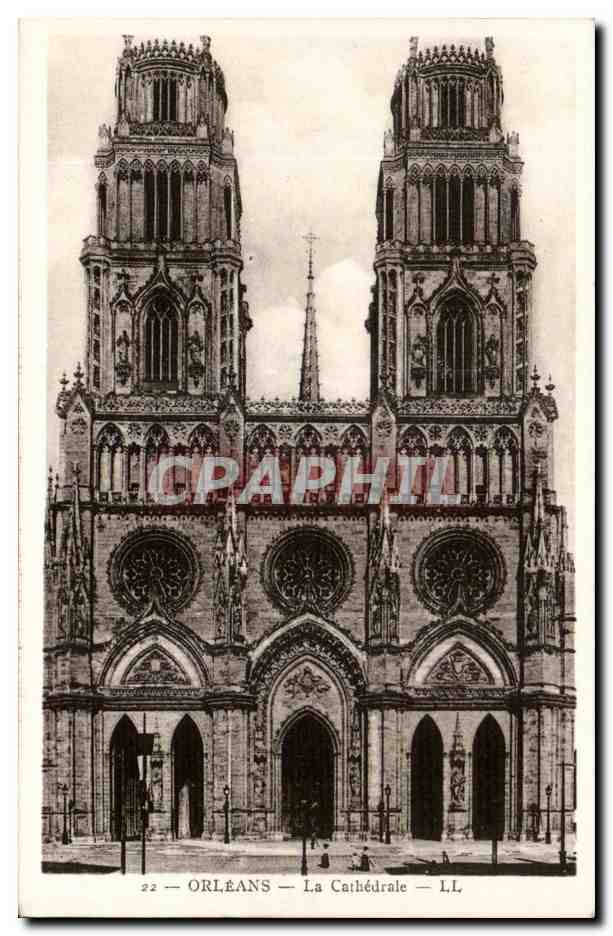 Orleans - La Cathedrale - CPA 