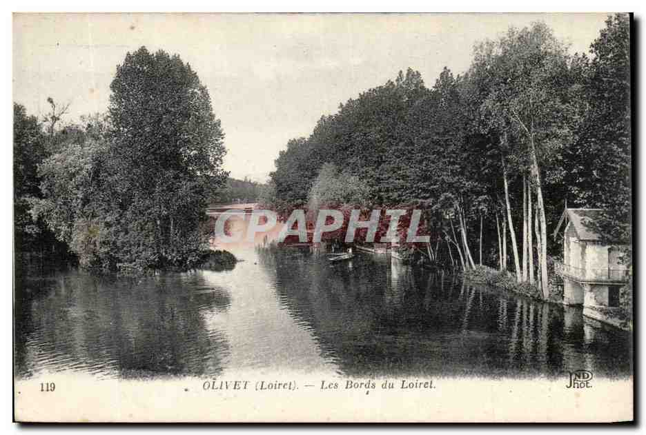 Olivet - Les Bords du Loiret - CPA (publicite La Belle Jardiniere Cassegrain)