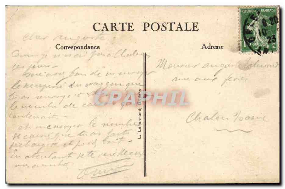 Orleans - Souvenir de Jeanne d'Arc - CPA  — Verso