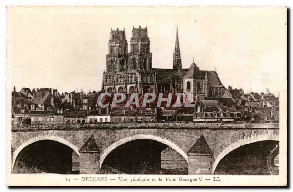 Orleans - Vue Generale et le Pont George V - CPA 