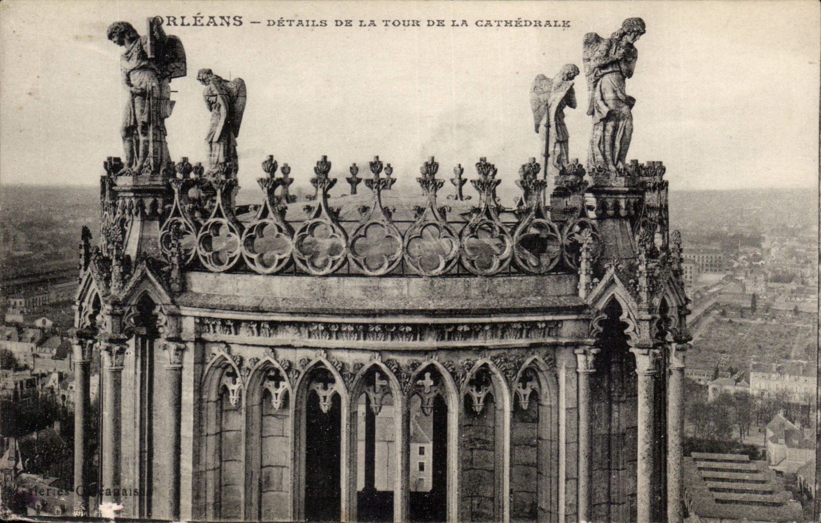 Orleans - Details de la Tour de la Cathedrale - CPA 