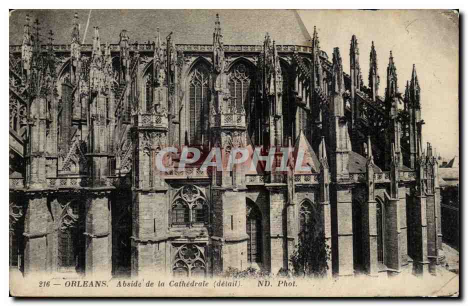 Orleans - Abside de la Cathedrale - CPA 