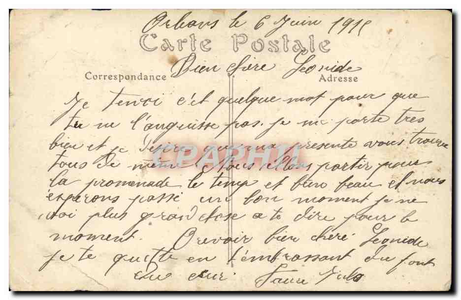 Orleans - Abside de la Cathedrale - CPA  — Rückseite