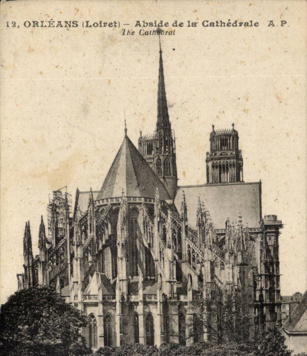 Orleans - Abside de la Cathedrale - CPA 