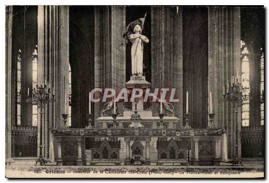 Orleans - Interieur de la Cathedrale Ste Croix - CPA 