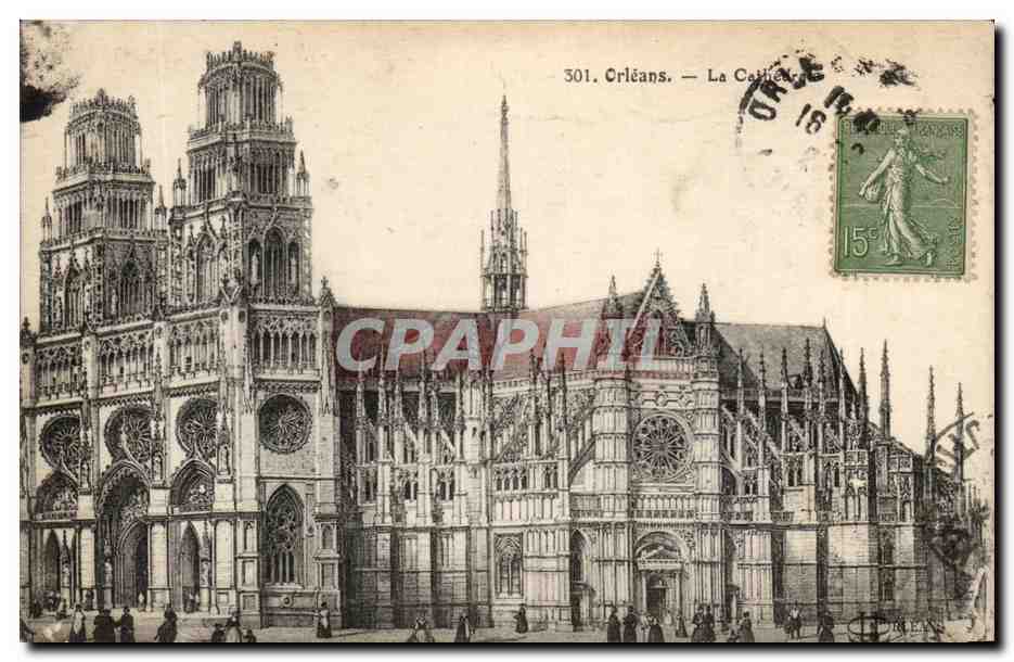 Orleans - La Cathedrale - CPA 