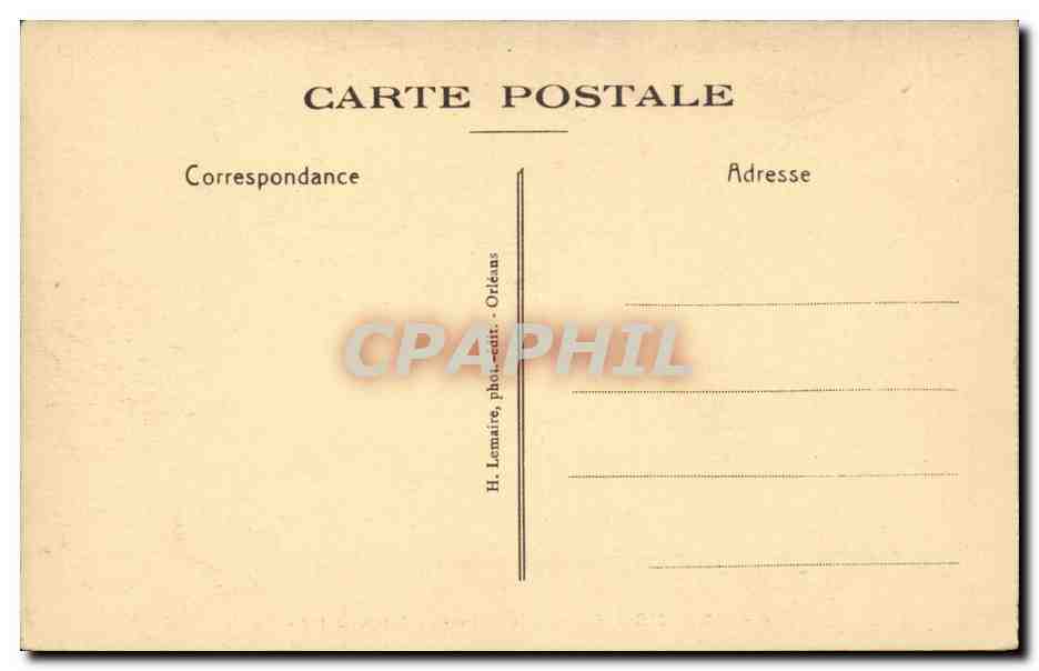 Orleans - Cour de la Maison de Jeanne d'Arc - CPA  — Verso