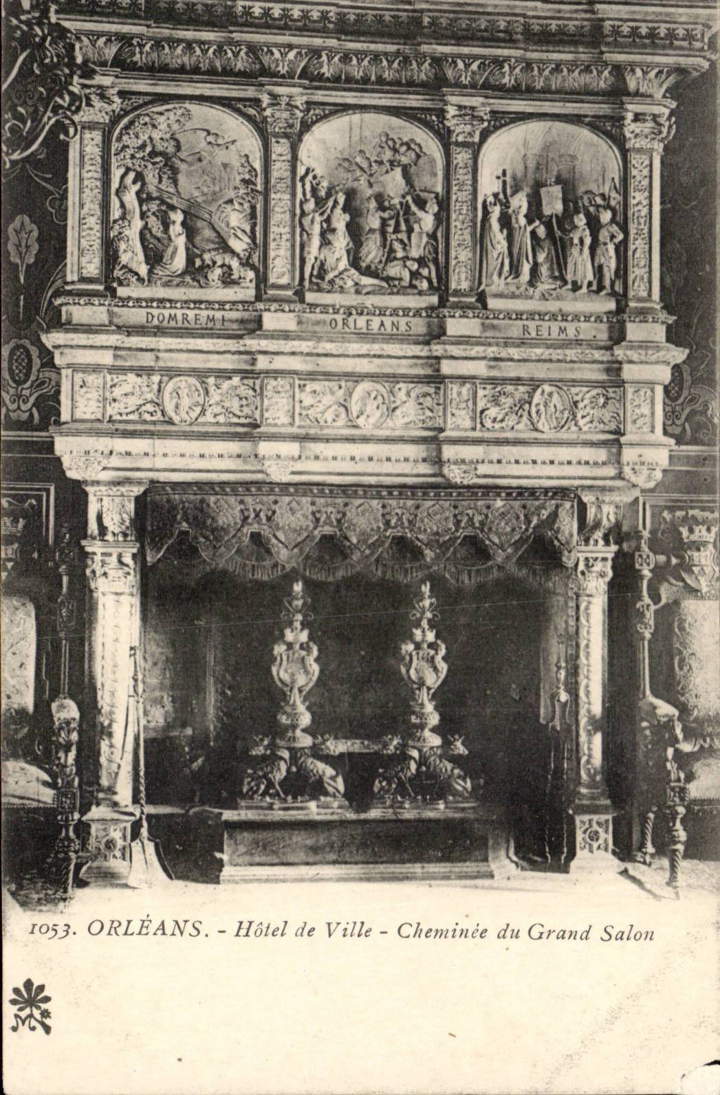 Orleans - Hotel de Ville - Cheminee de Grand salon - CPA 