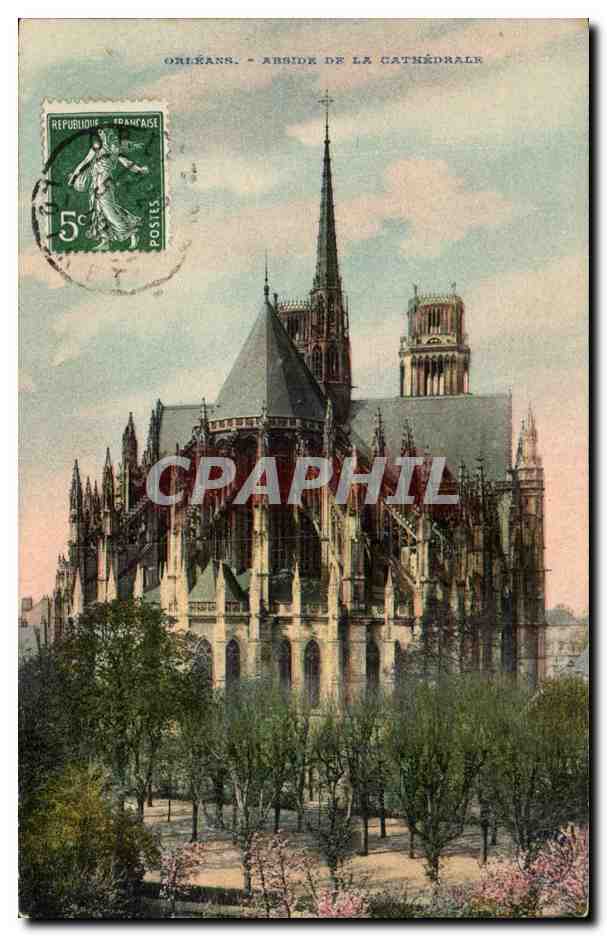 Orleans - Abside de la Cathedrale - CPA 
