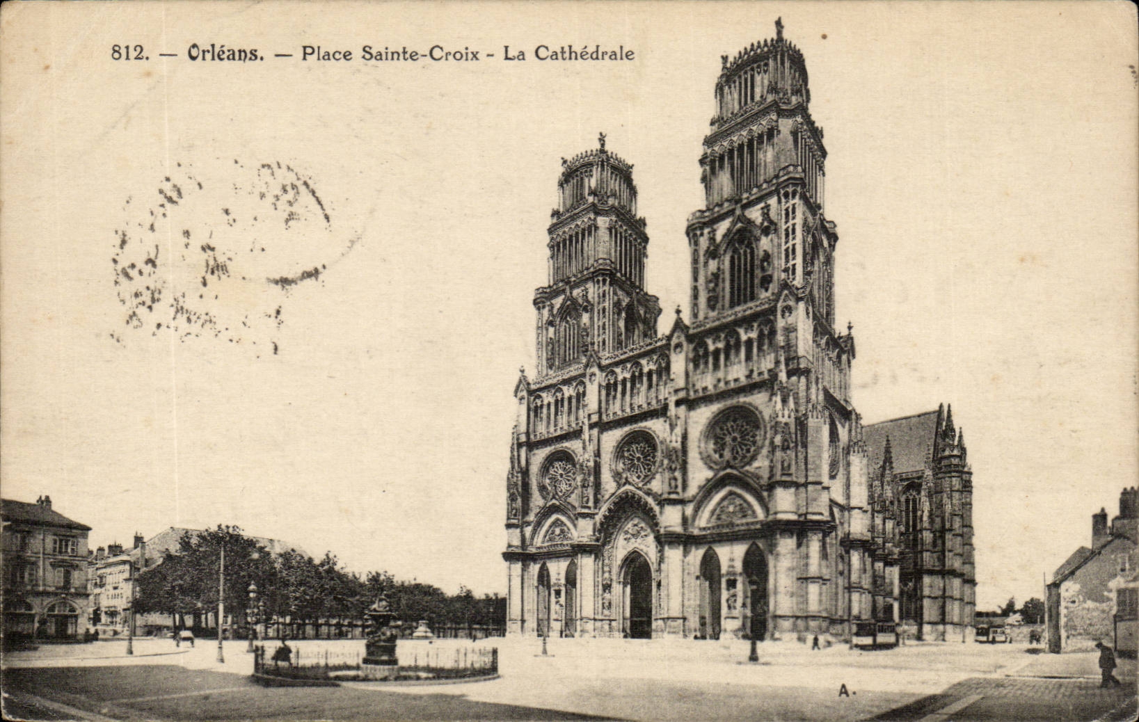 Orleans - Place Saint Croix - La Cathedrale - CPA 