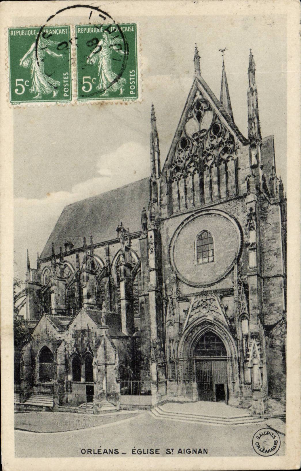 Orleans - Eglise Saint Aignan - CPA 