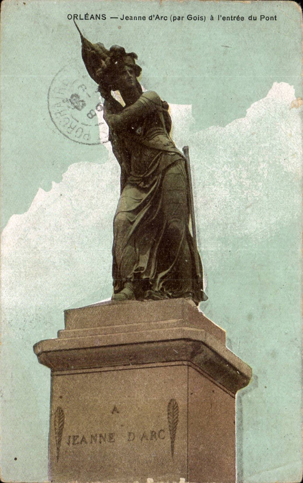 Orleans - Jeanne d'Arc par l'entree du Pont - bridge - CPA 