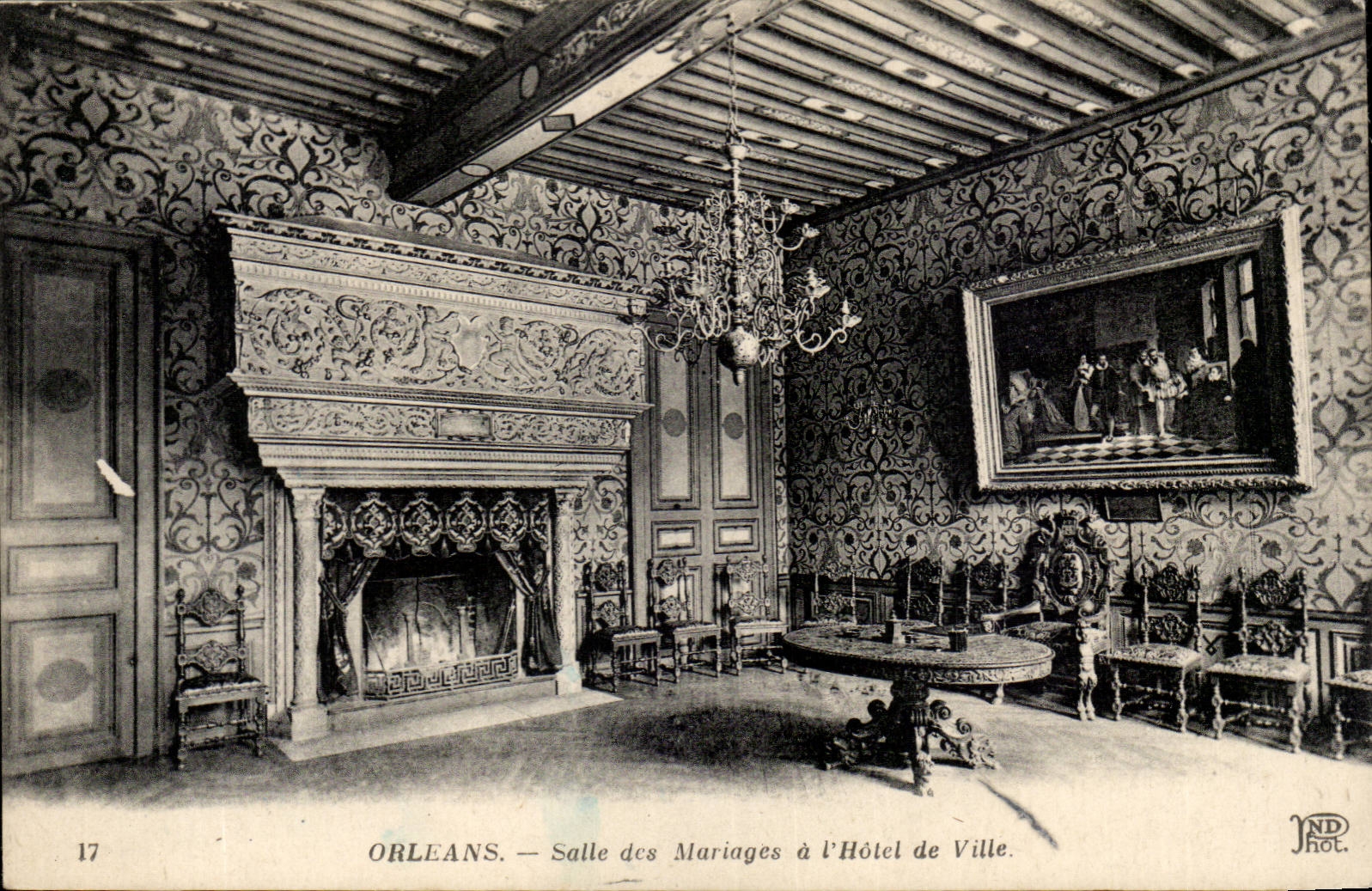 Orleans - Salle des Mariages a L'Hotel de Ville - CPA 