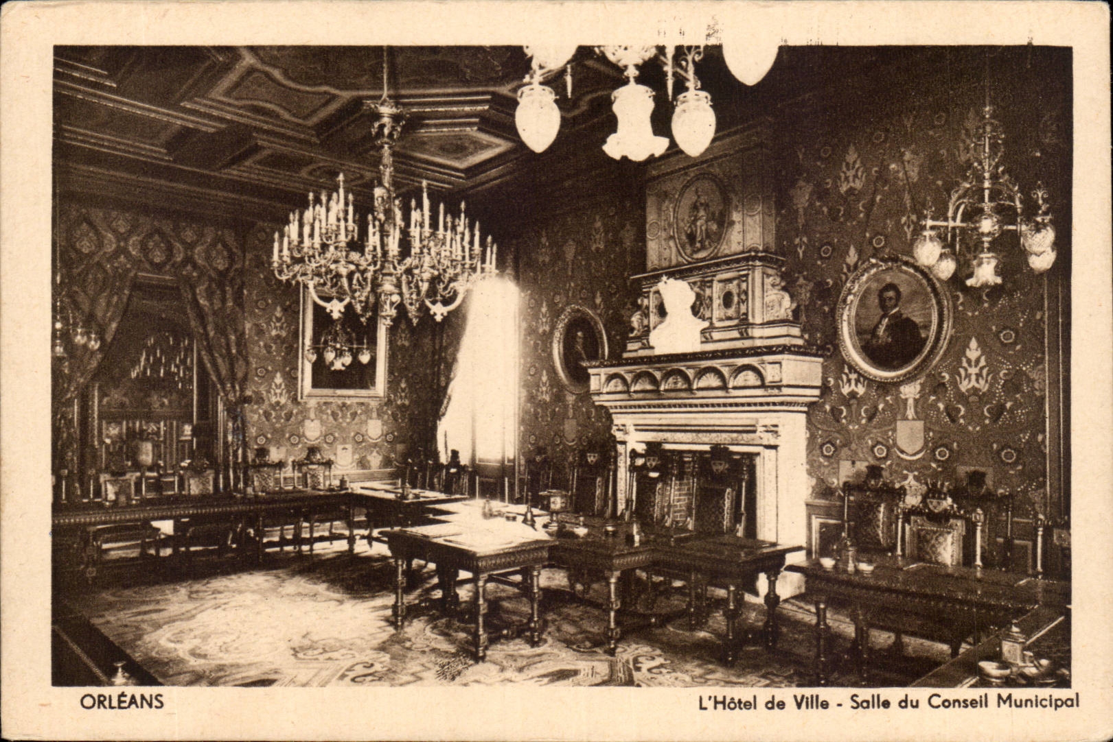 Orleans - Hotel de Ville - Salle de Conseil Principal - CPA 