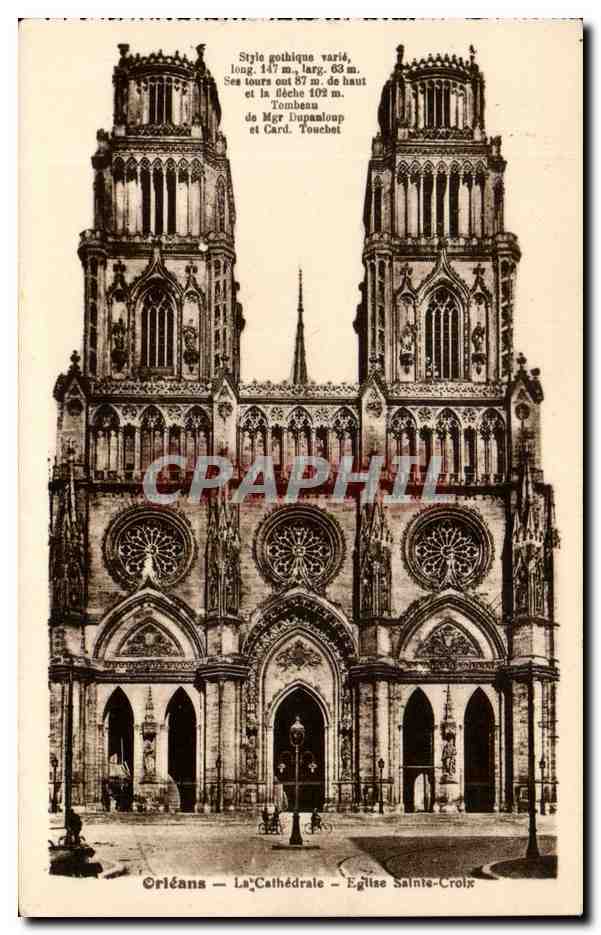 Orleans - La Cathedrale - Eglise Sainte Croix - CPA 