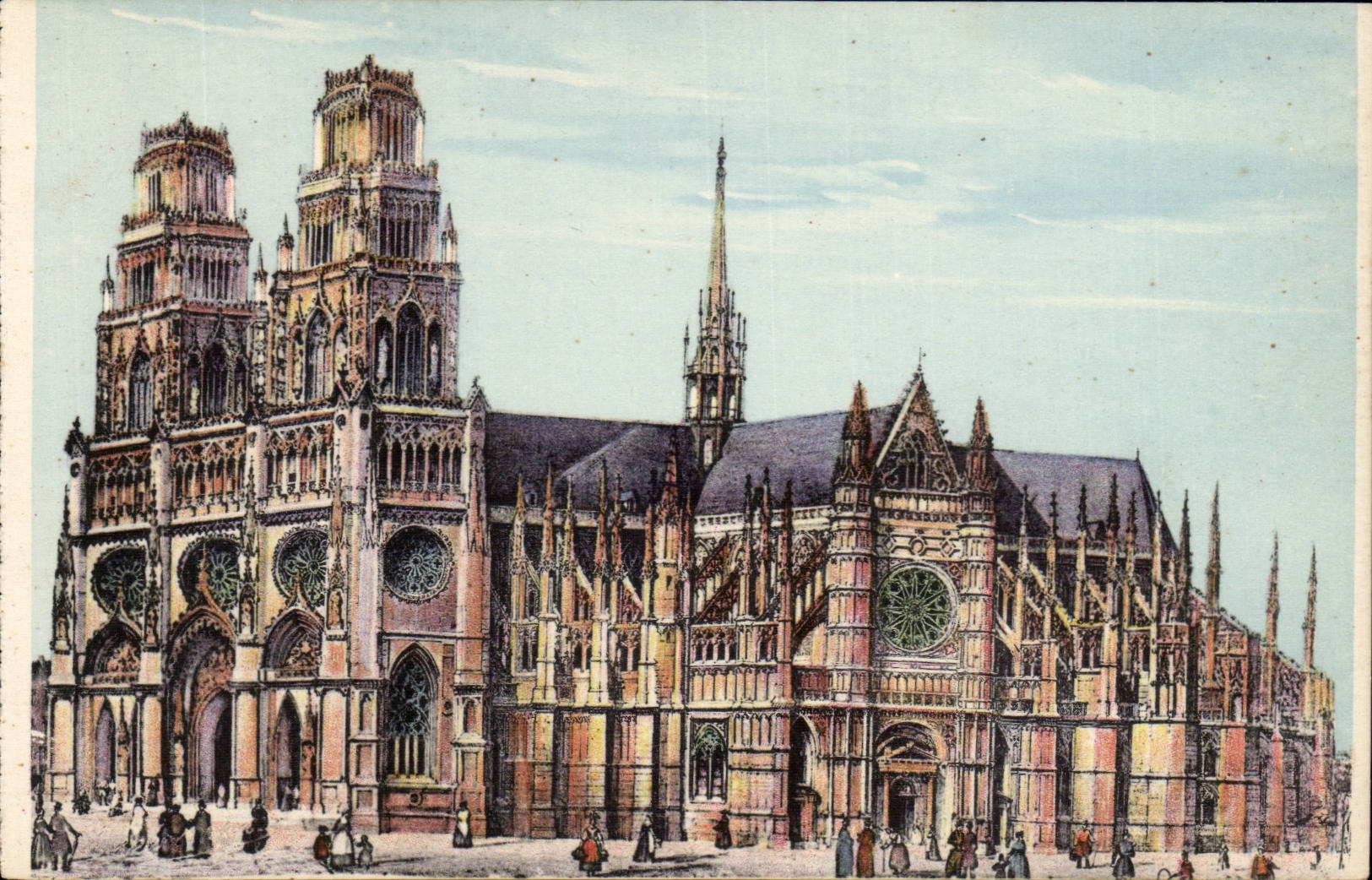 Orleans - La Cathedrale Saint Croix - CPA 