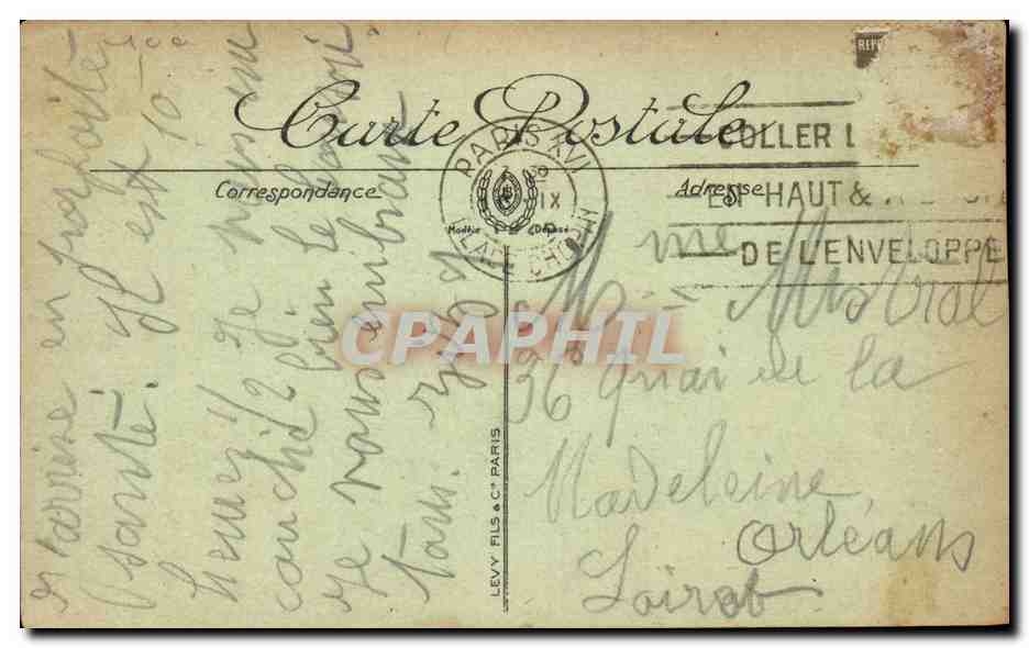 Orleans - L'Hotel de Ville - CPA  — Rückseite