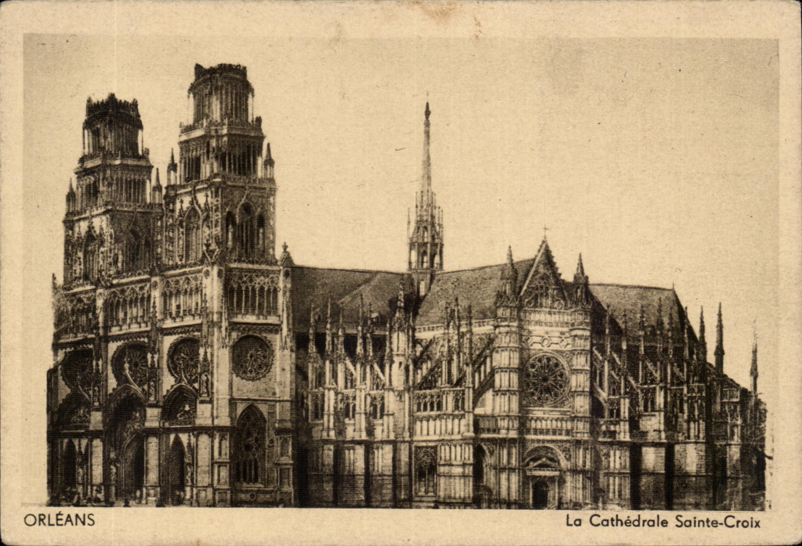 Orleans - La Cathedrale Sainte Croix - CPA 