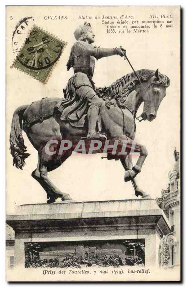 Orleans cPA Statue de Jeanne d'arc
