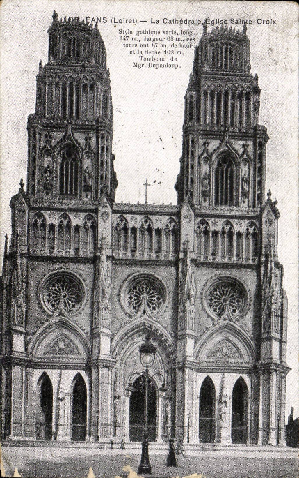 Orleans - La Cathedrale - Eglise Sainte Croix - CPA 
