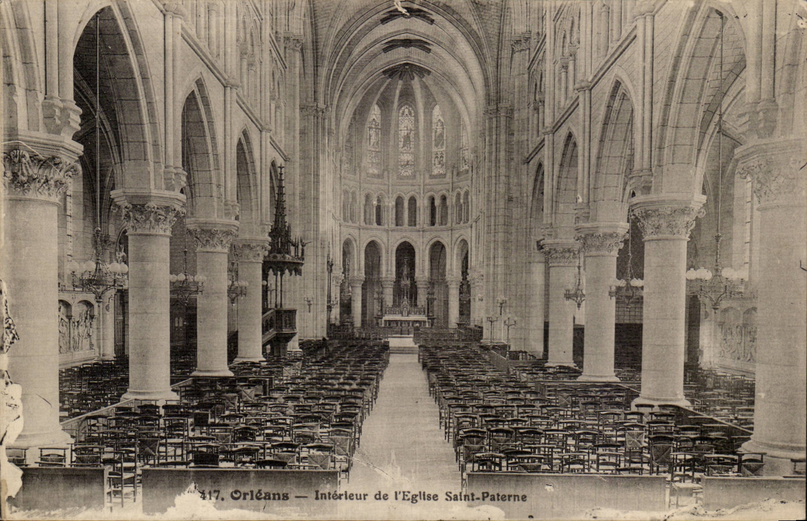Orleans - Interieur de l'Eglise Saint Paterne - CPA 