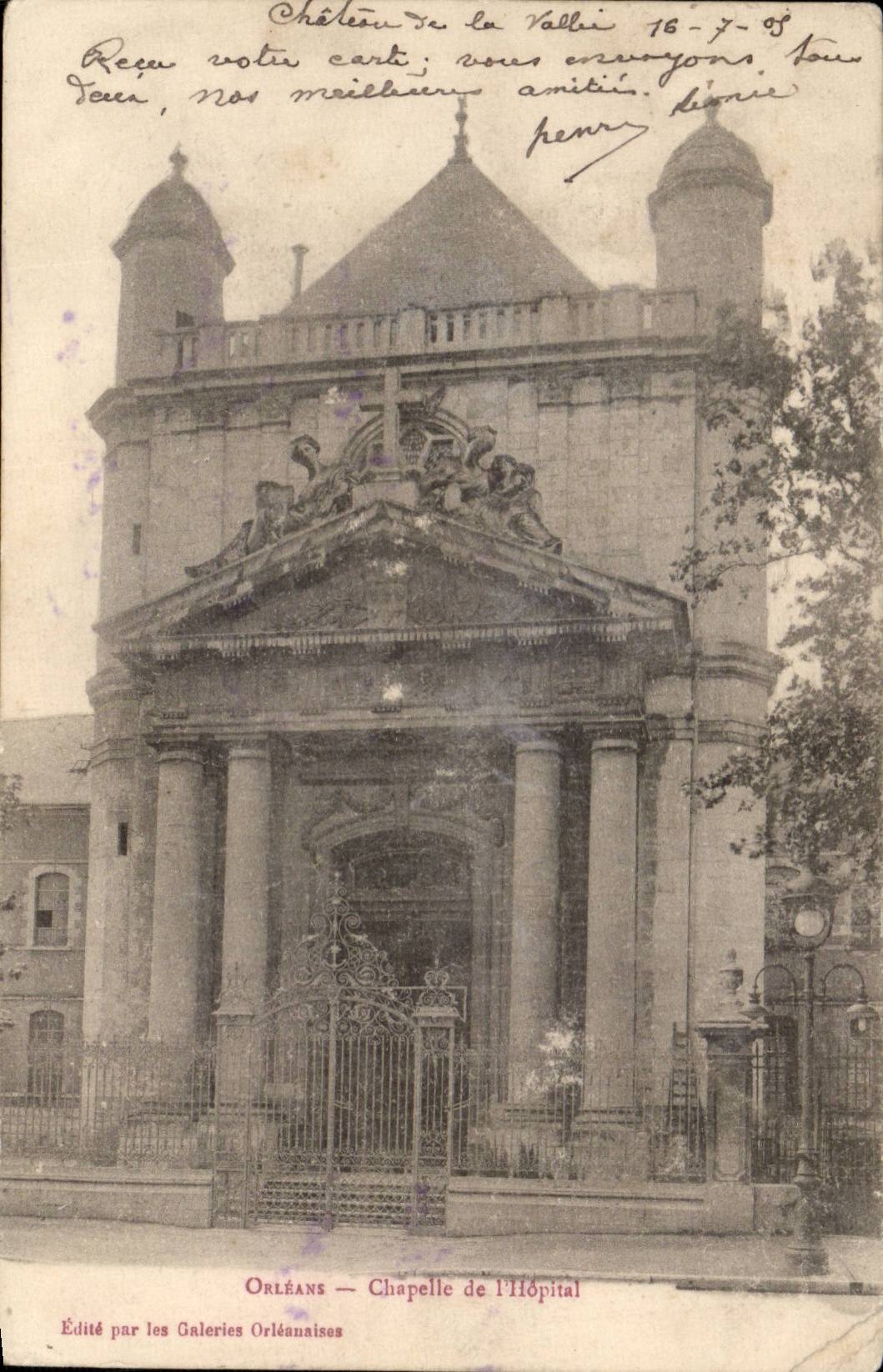 Orléans — Chapelle de l'Hôpital — Éditée par les Galeries Orléanaises