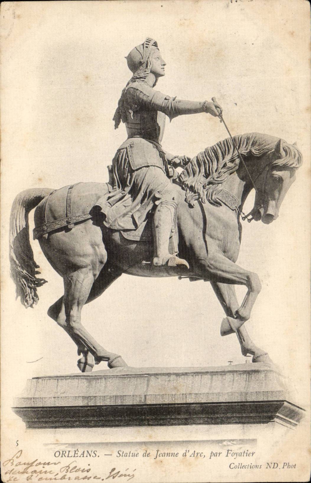 Orleans - Statue Jeanne D'Arc - CPA 