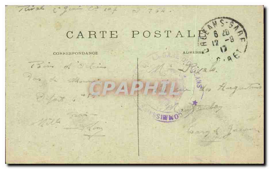 Orleans - Statue de Jeanne d'Arc - CPA  — Verso