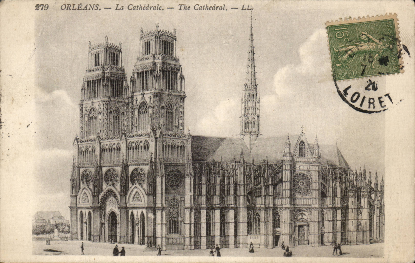 Orleans - La Cathedrale - CPA 