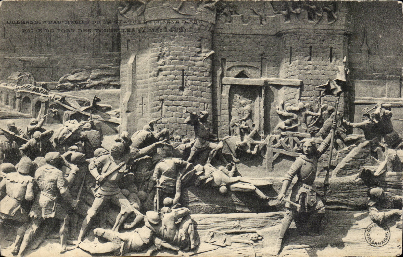 Orleans - Bas relief de la Statue - CPA 
