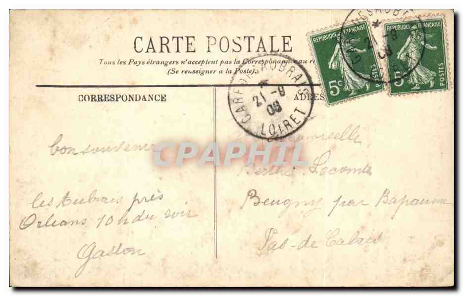 Orleans - La statue de Jeanne d'Arc - CPA  — Verso