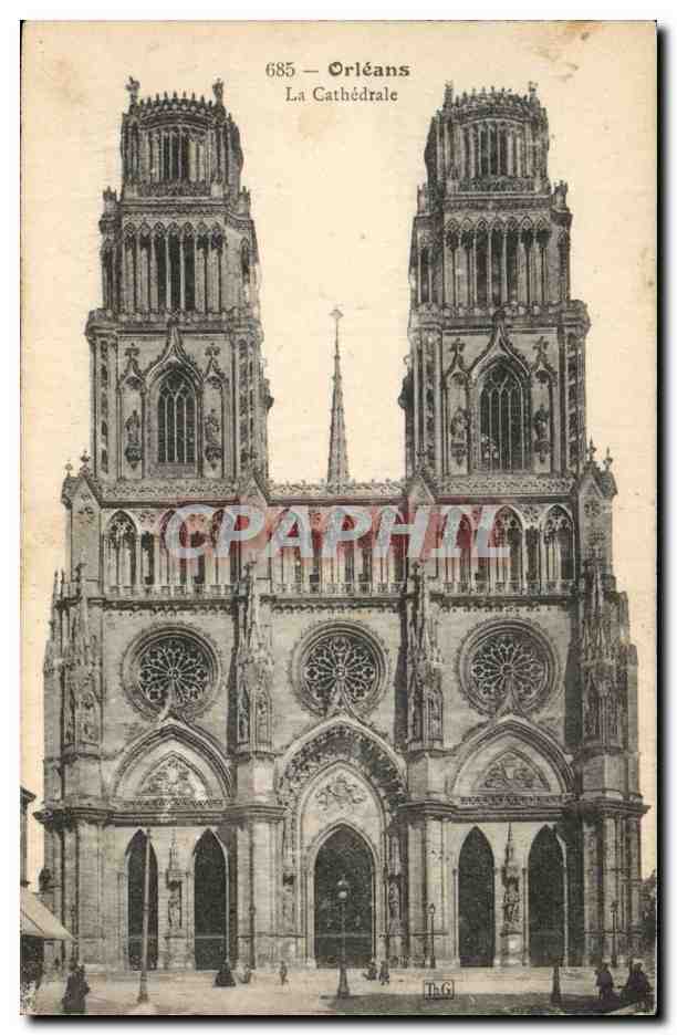 Orleans - La Cathedrale - CPA 