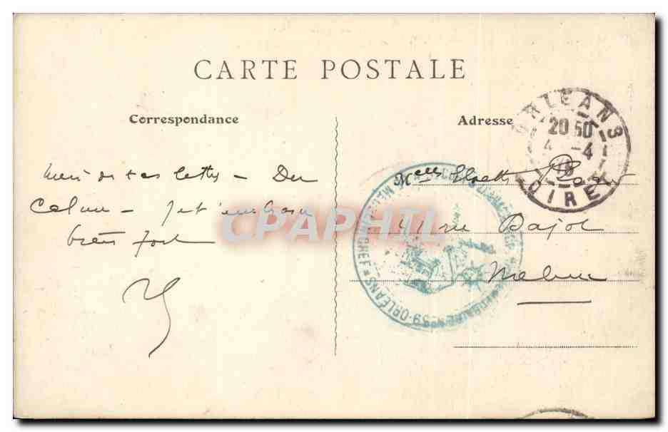 Orleans - L'Hotel de Ville - CPA  — Verso