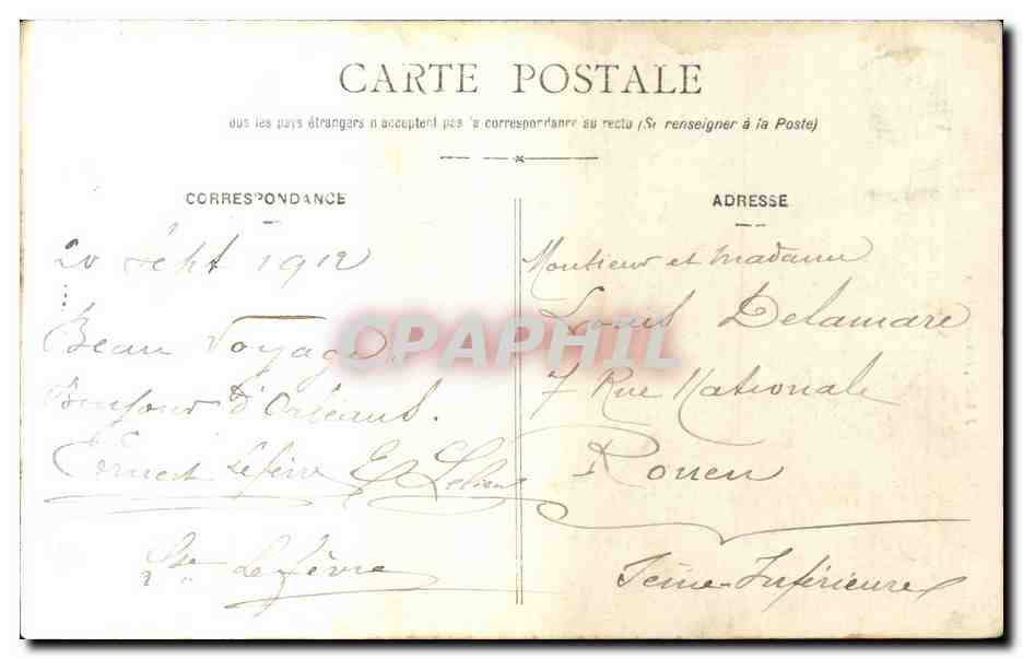 Orleans - La Cathedrale - CPA  — Verso
