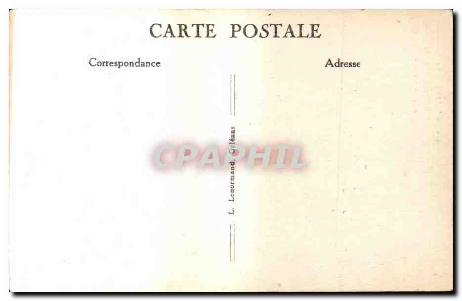 Orleans - Le Musee de Peinture - Ancien Hotel de Ville - CPA  — Verso