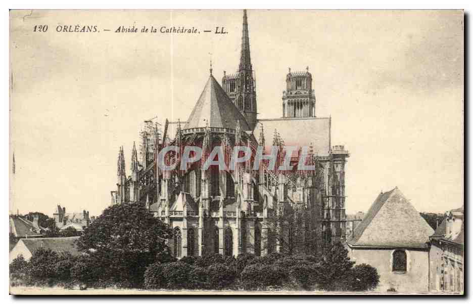 Orleans - Abside de la Cathedrale - CPA 